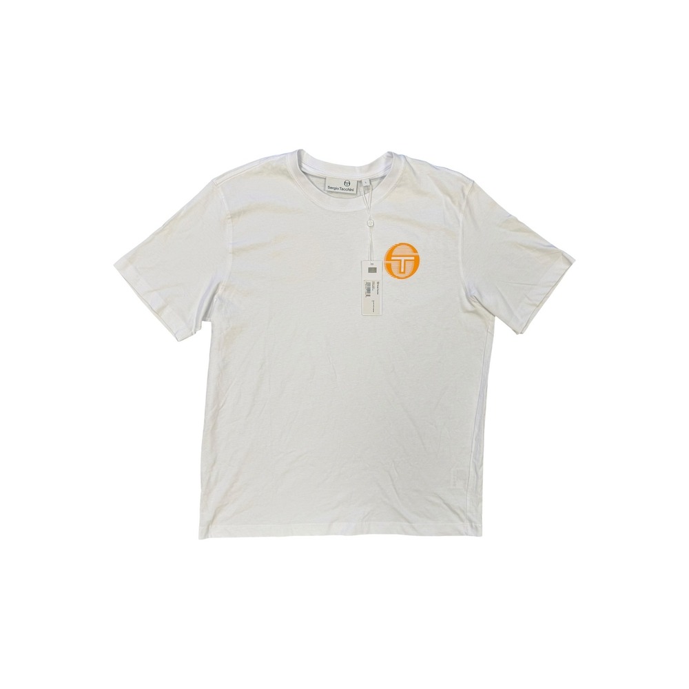 Sergio Tacchini T-Shirt Mens L White New Logo Graphic Crewneck STS24M50599-049